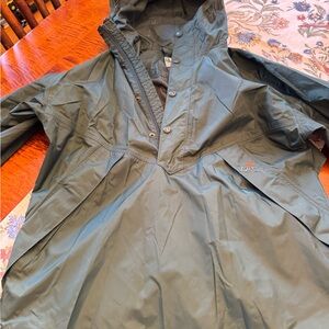 EMS Dark Green Hooded Raincoat
